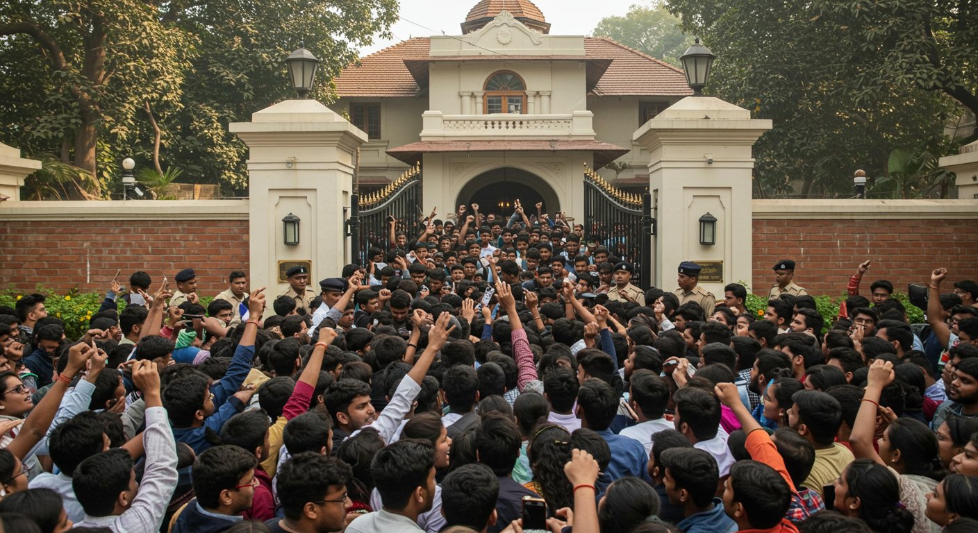 69,000 Teacher Recruitment: Deputy CM Keshav Prasad Maurya's Residence Trembled with the Echo of 'Keshav Uncle, Do Justice...'