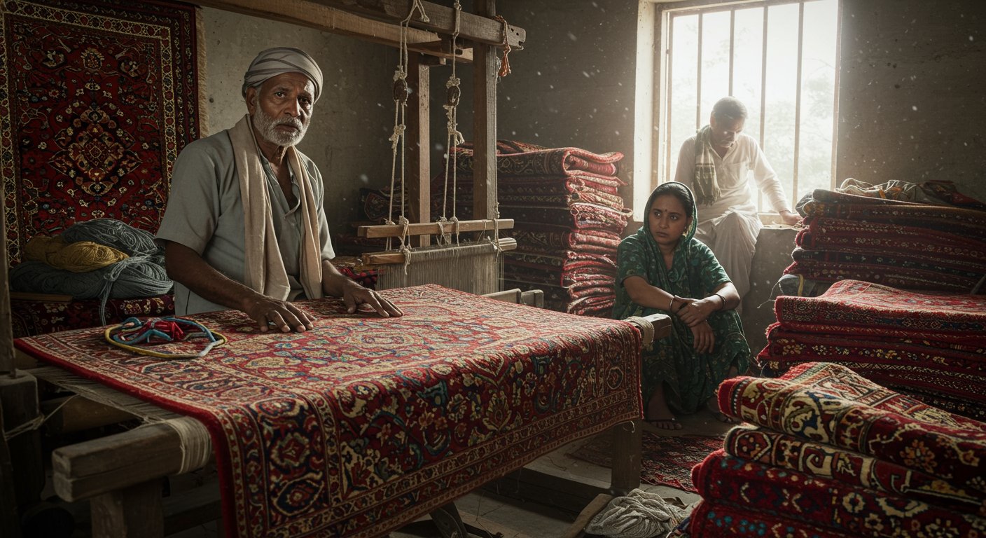 International Tariffs Wreak Havoc on India's Carpet Industry: 2.5 Million Livelihoods at Risk, Threat of Poverty Looms