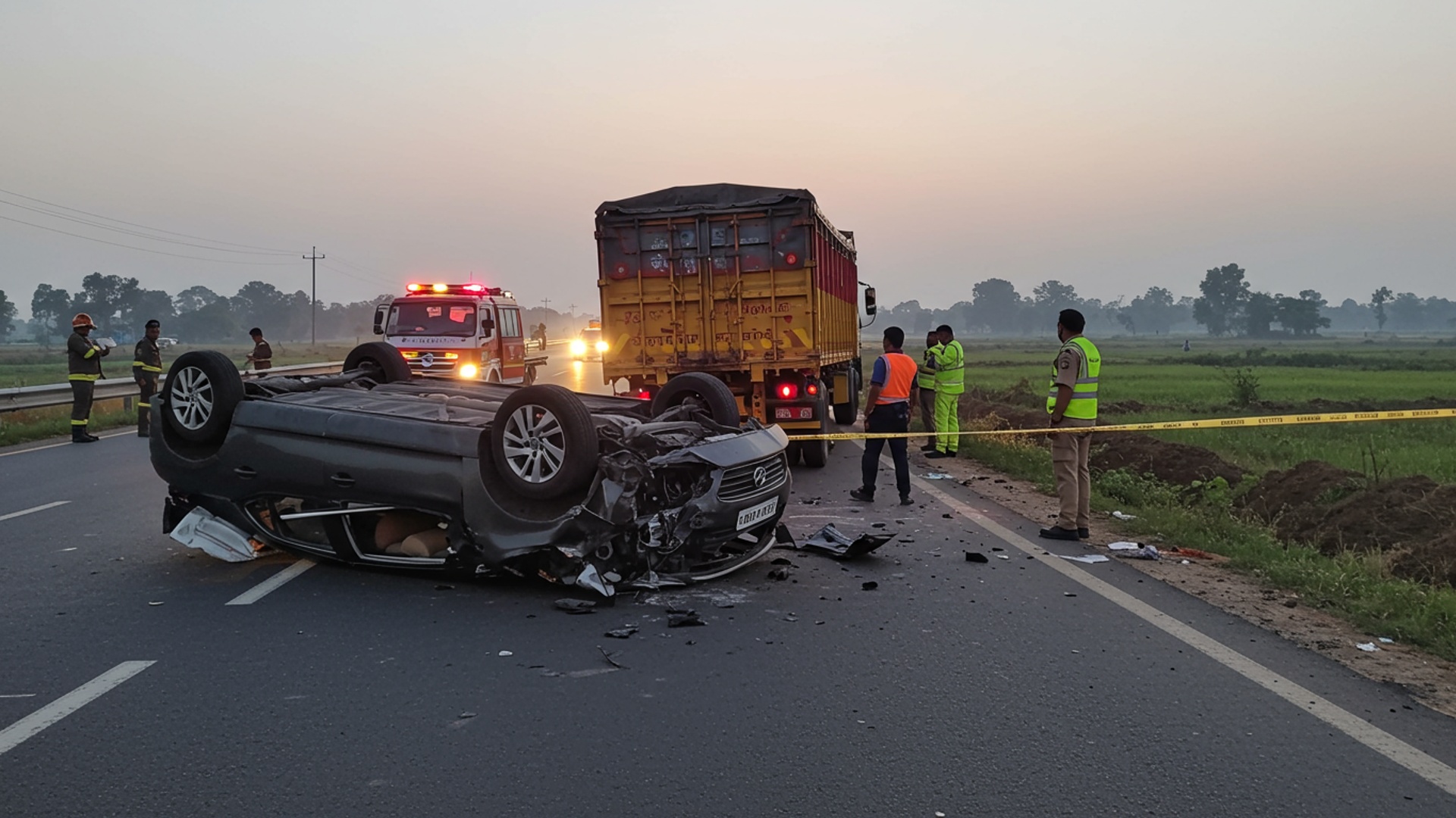 Tragedy Strikes Rajnandgaon: Six Dead in Horrific Highway Collision