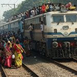 Train Stuck in Crowd, Driver Had to Get Off and Wait: Viral Video Sparks Outrage!