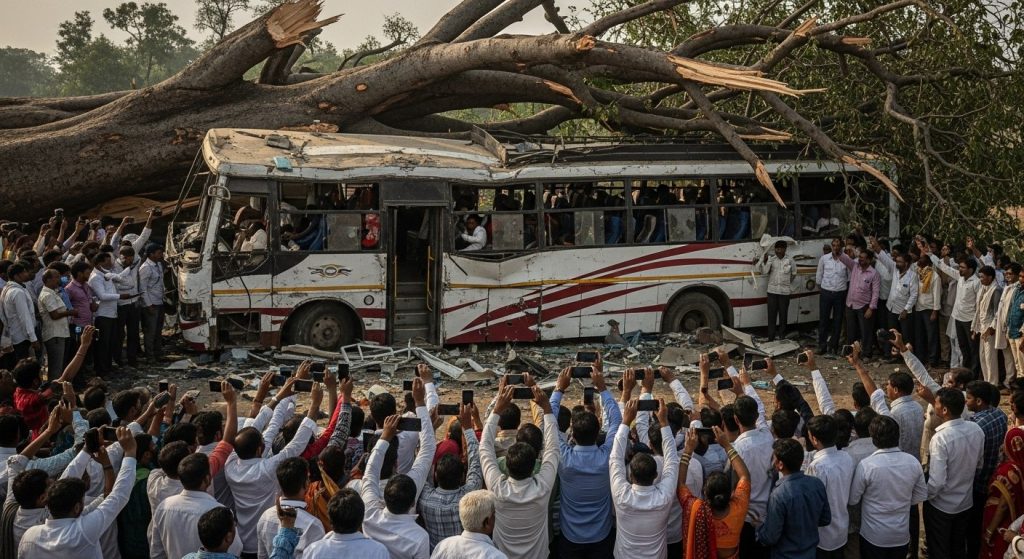 Barabanki bus accident: 5 dead; Woman kept screaming 'We are dying, you are making videos'