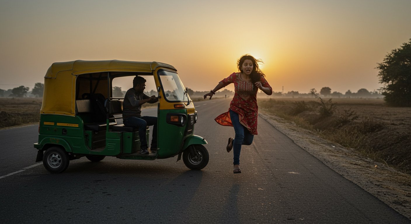 UP: Attempted sexual assault on young woman in e-rickshaw on Lucknow-Ayodhya Highway, victim bravely escapes.