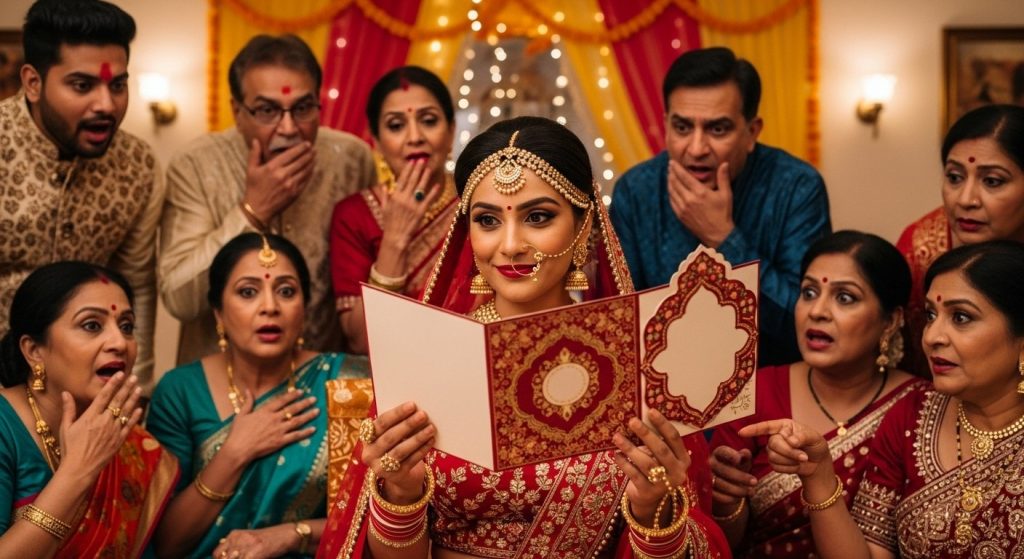 Bride prints appeal for 'setting up' singles on wedding card, shocking people!