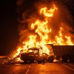 Horrific Accident in Unnao: DCM-Dumper Collision Catches Fire, 3 Burnt Alive