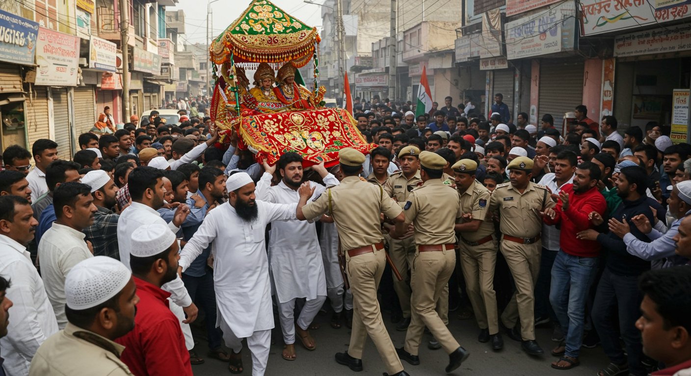 Bareilly: Row over Urs-e-Razvi procession; other side blocked it, police dispersed crowd