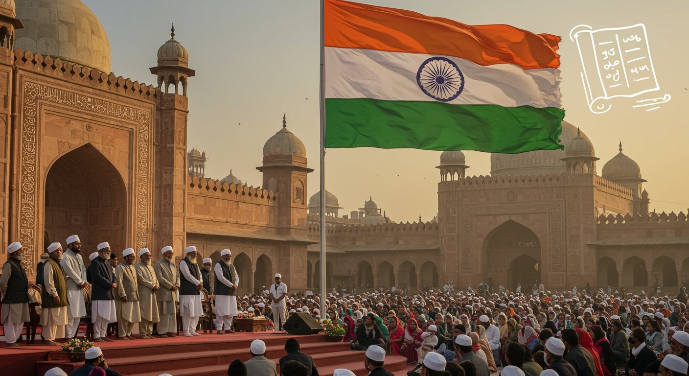 A powerful message resonated at Urs-e-Razvi: 'Only a loyalist of the nation is a true follower of religion, our country's constitution is the best.'