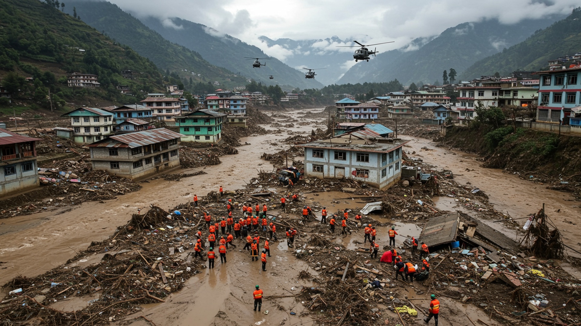 Uttarkashi Reels as Search Continues for Missing After Devastating Flash Floods