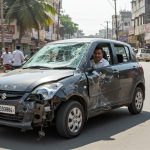 Viral Video: Man Seen Happily Driving Half-Broken Car, Leaves Everyone Stunned!