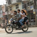 Bike rider with girlfriend makes sharp swerve upon seeing police; friend behind also gives the slip; video goes viral!