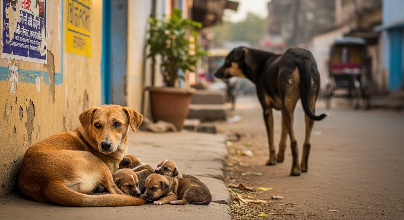 Viral Video: Neighbor's dog impregnated a doggy, then abandoned its own puppies!