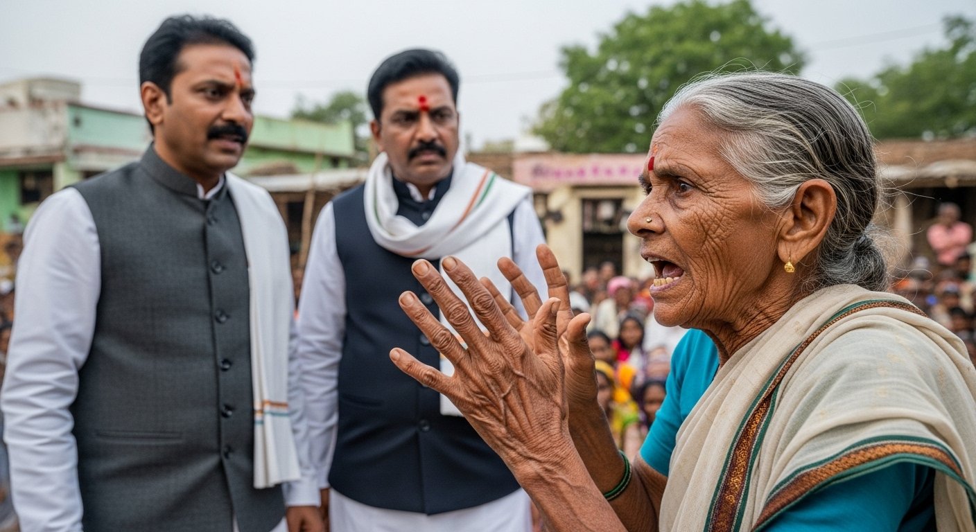 VIDEO: Elderly woman lashed out at Sukhu's minister and Congress MLA