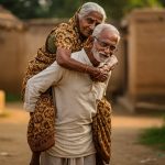 Grandpa's Amazing Feat in Old Age! Carries Grandma on His Back, Video Viewers Say 'True Love!'