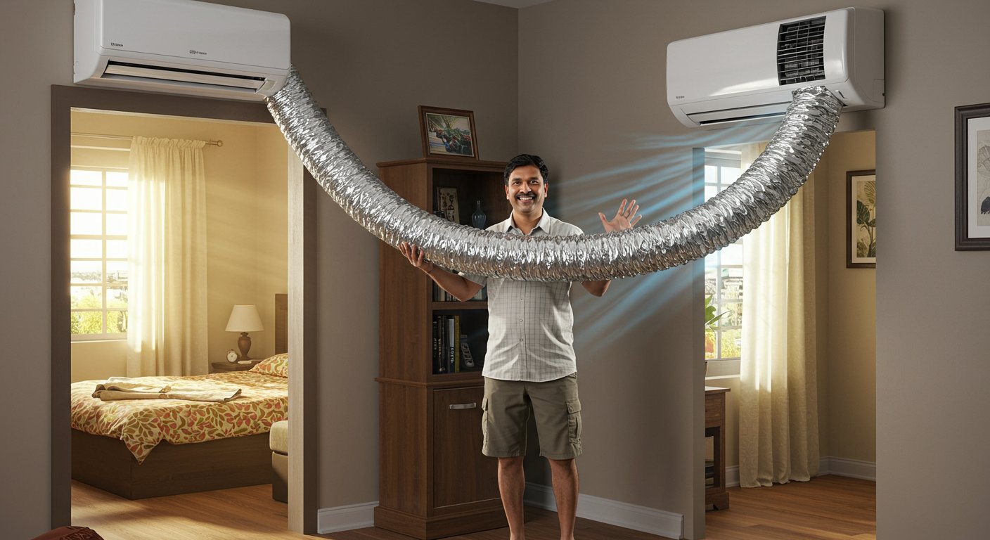 Amazing AC Hack for Summer! Man Cools Another Room Using His Bedroom AC, Video Goes Viral.