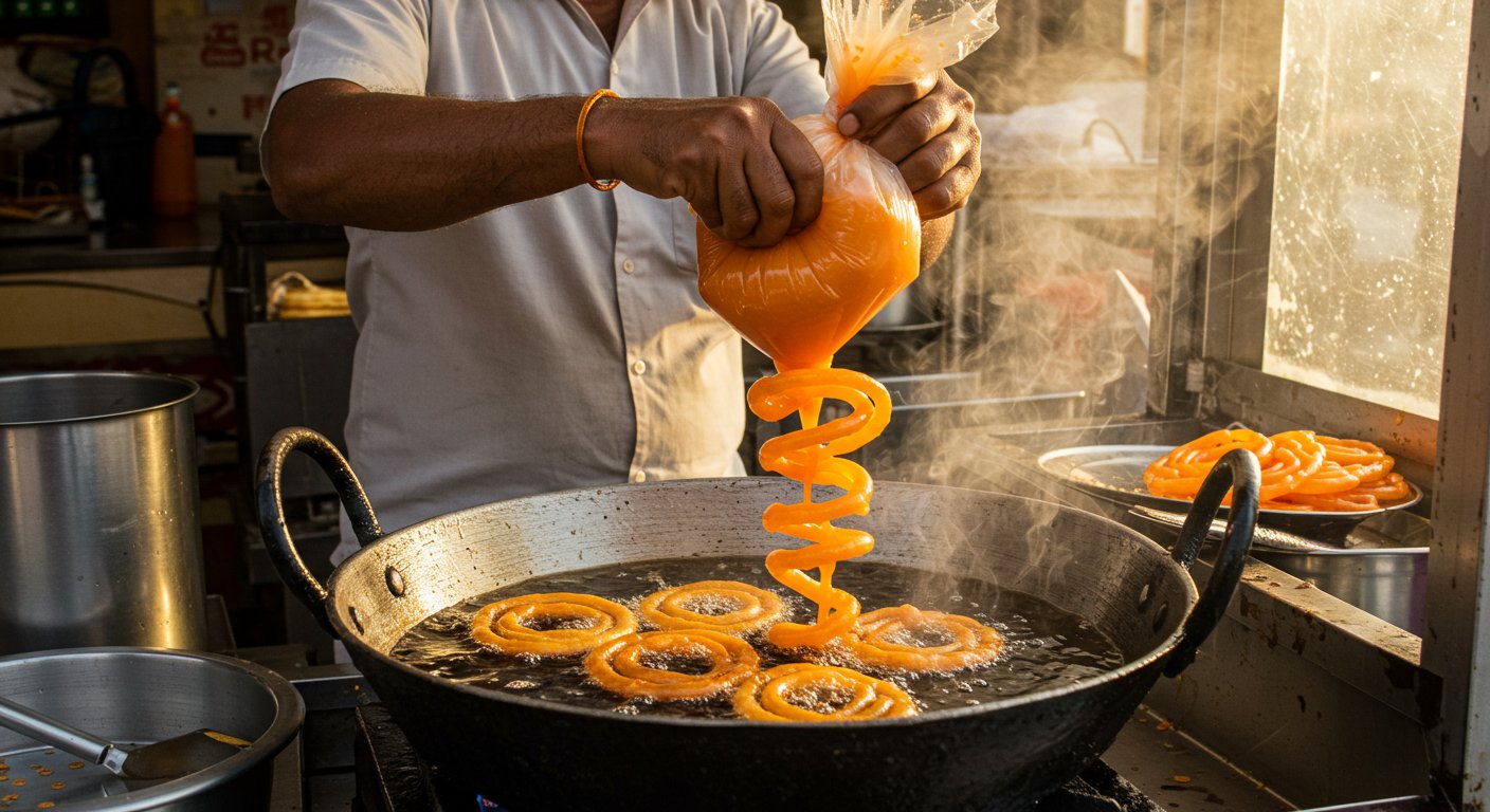 Jalebi-Making Cloth Goes Missing, Man Comes Up With Amazing Hack, Video Leaves Everyone Stunned!