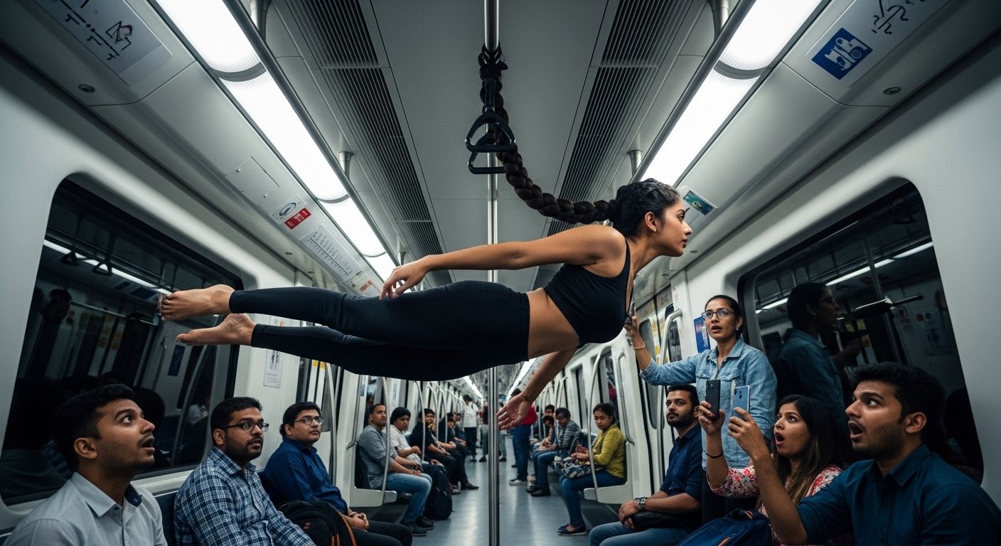 Astonishing video of woman's 'hair-raising ride' in metro goes viral: People left stunned!