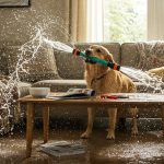 Viral Video: Dog wreaks havoc throughout the entire house with a water pipe in its mouth!