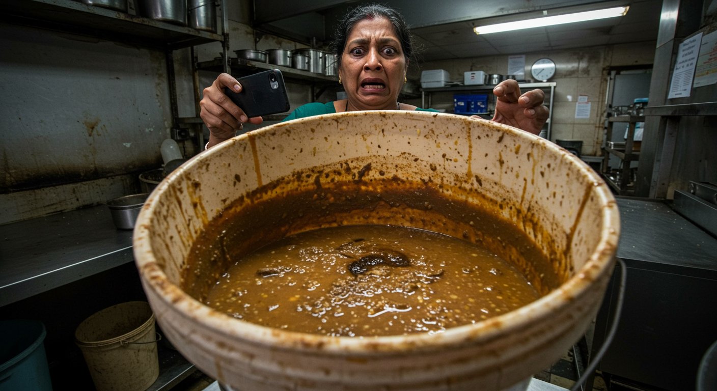 The Disgusting Truth About Restaurant Dal: Woman's Viral Video Exposed a Bucket of Filth