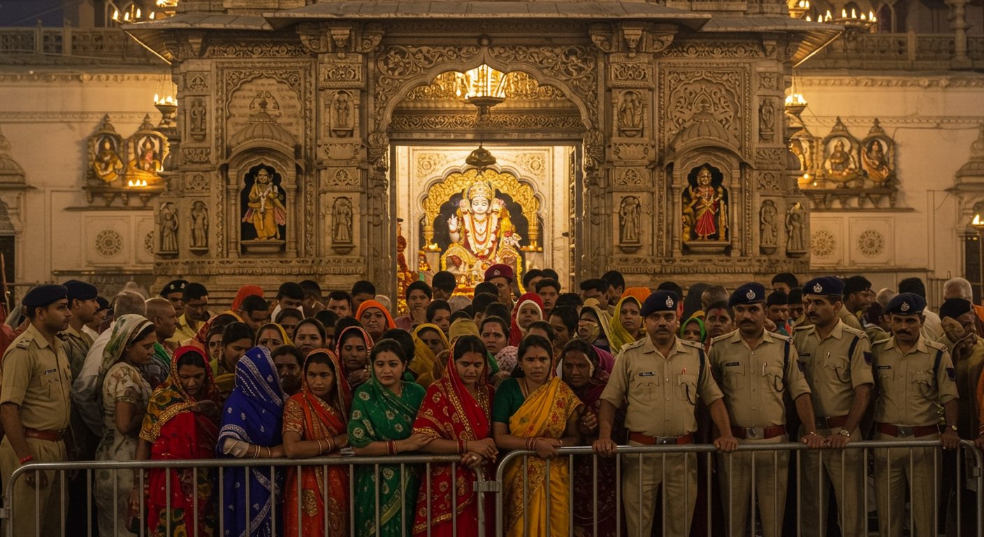 Terror of VIP 'Rule' at Banke Bihari Temple: Common Devotees Stopped During Mangla Aarti, Police Themselves Broke Rules