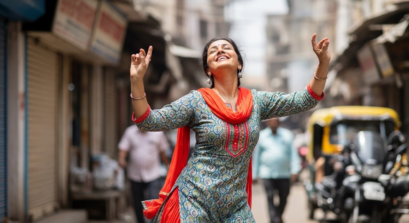 Woman Seen Dancing Carefree on Road; After Viral Video, People Said, 'Life Should Be Like This!'