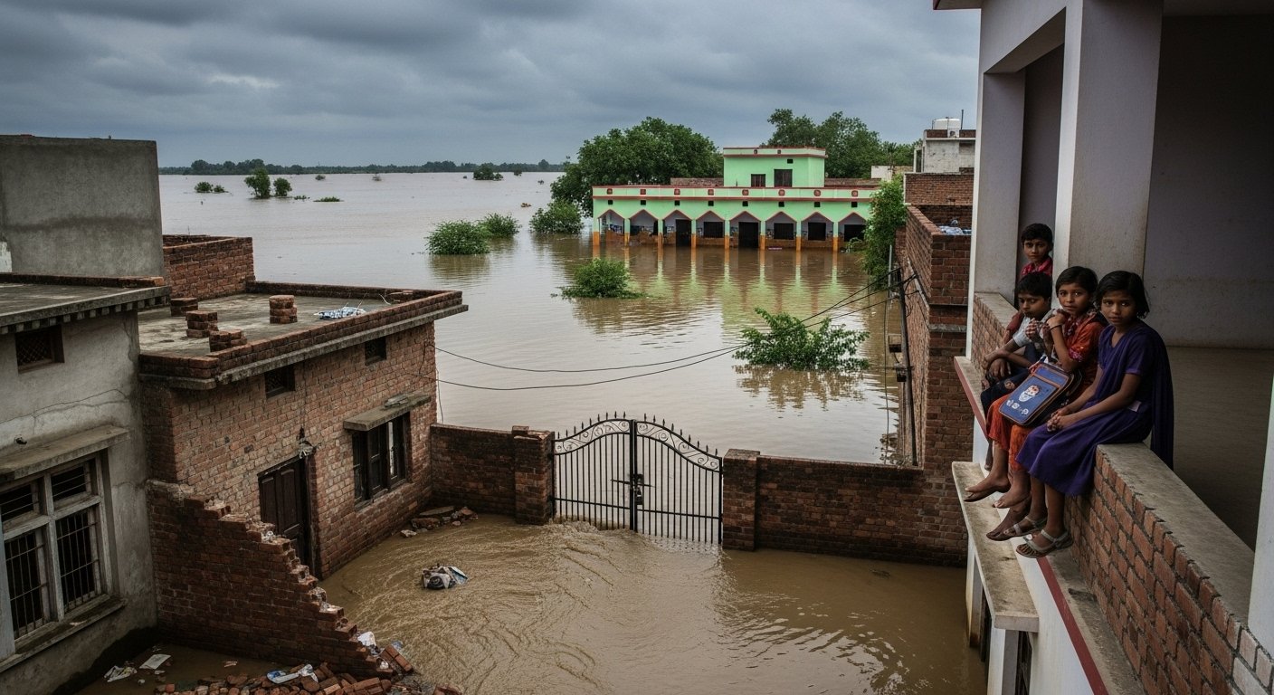 Wall Collapse Kills Elderly in Mansa; Schools Closed Till Sept 3, Gurdaspur Dam Breached; CM Seeks ₹60,000 Cr From Centre