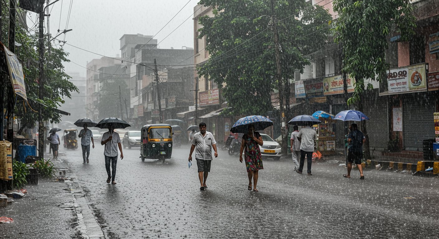Fresh Trouble in UP! Heavy Rain Alert for 44 Districts Today, Record Broken on Monday; Mercury Dips Six Degrees.