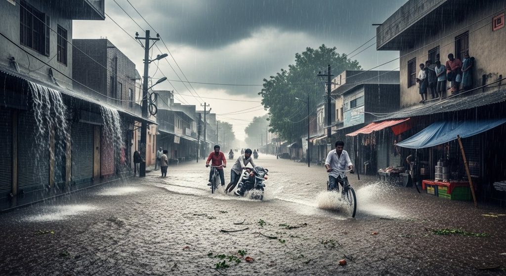 UP on Heavy Rain Alert: 30 Districts on Warning for Monday; Sonbhadra Saw Record-Breaking Rainfall on Sunday
