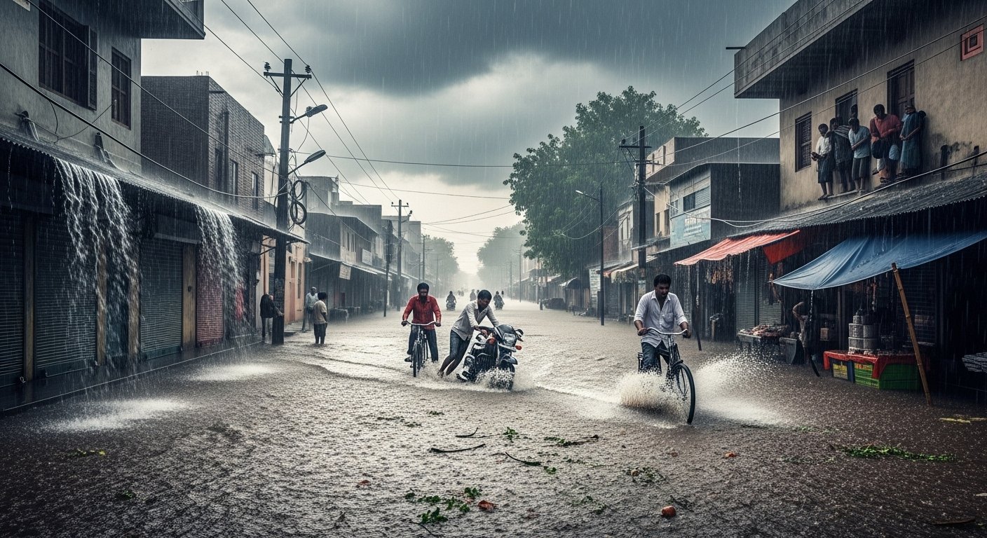 UP on Heavy Rain Alert: 30 Districts on Warning for Monday; Sonbhadra Saw Record-Breaking Rainfall on Sunday