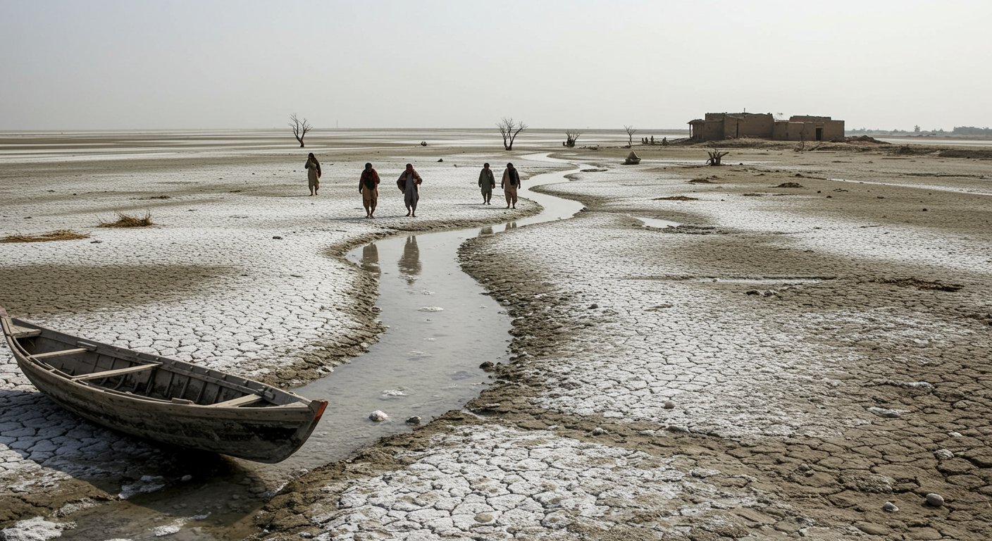 Water in Pakistan's Indus Delta Down 80%: Land Turns Saline Due to Seawater Intrusion; 1.2 Million People Displaced