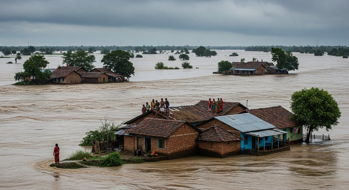 Ramganga's Fury: Three Villages Turn Into Islands, Sisters Stranded on Rakhi; People In Terror