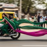 Woman in Saree Shows Such Speed on Bike, Stuns Everyone!