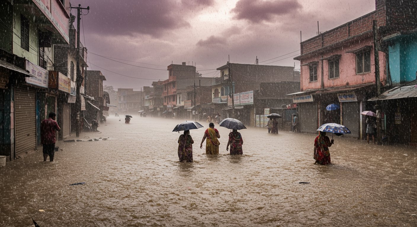 Disastrous Rain in UP! Heavy rain alert issued for 39 districts in Eastern, Southern, and Terai regions.
