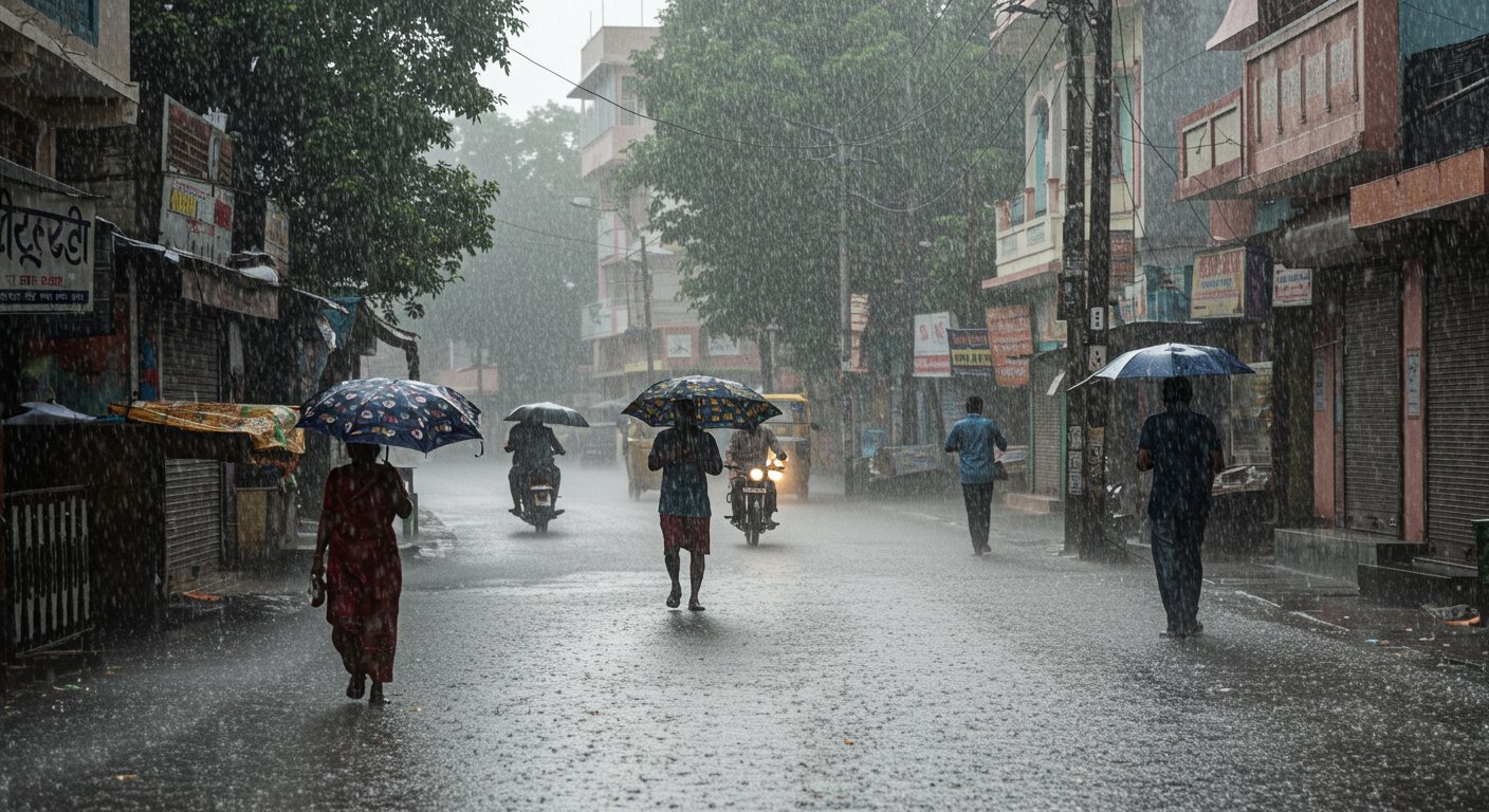 Heavy Rain Alert in UP Today: Torrential downpour expected in 42 districts of Eastern and Western regions.