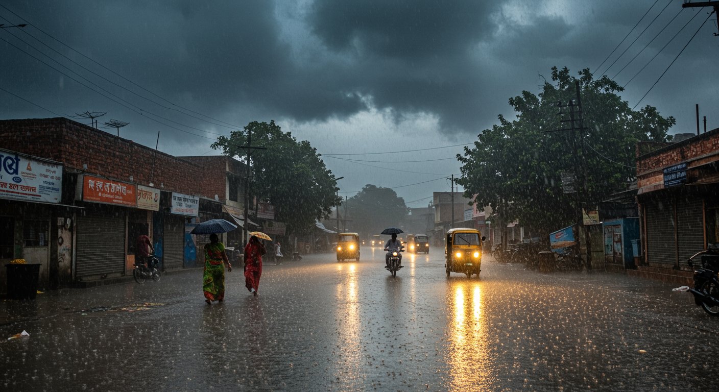 Heavy Rain Threat in UP: Orange Alert in 15 Districts Today, Thunderstorm and Lightning Warning in Over 40