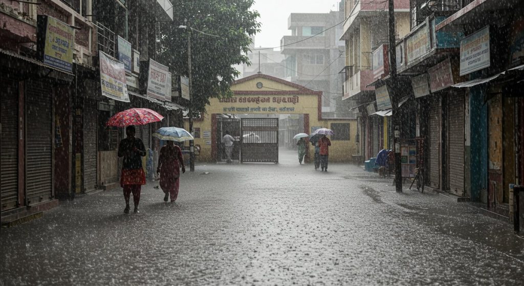 Nature's Fury in Bareilly: 68mm Rain in 24 Hours, Two-Day 'Orange Alert'; Schools Closed Today Too!