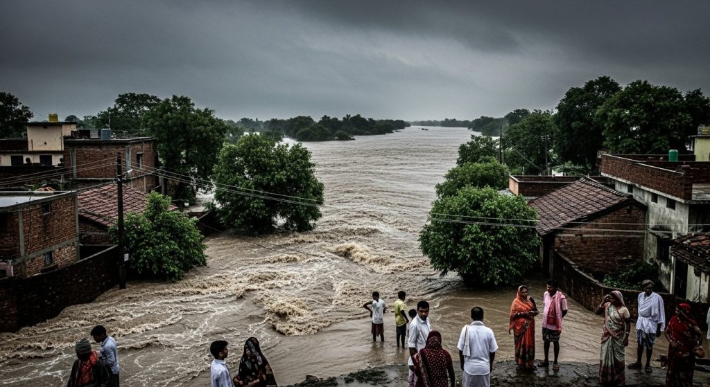 Calamitous Rain in Shahjahanpur: Record 155 mm Rainfall in 24 Hours, River Levels Rise, Flood Threat!