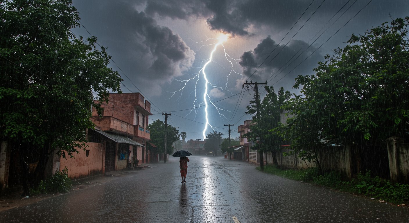 Orange Alert Issued for Heavy Rain in UP: Warning of Torrential Downpours with Thunder and Lightning in These Districts!
