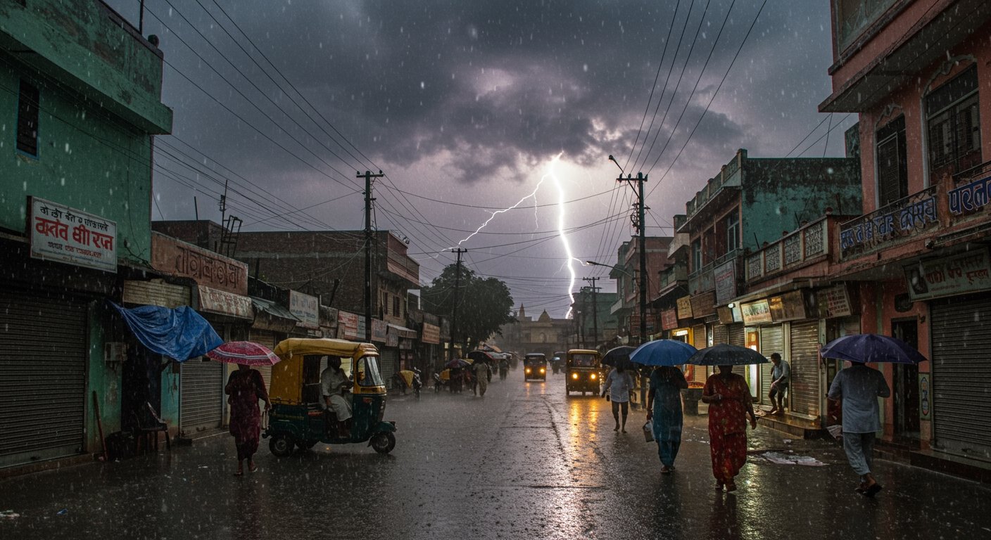 Heavy Rain Alert in UP: Today, Clouds Will Thunder in 23 Districts, Special Warning Issued for Western UP!