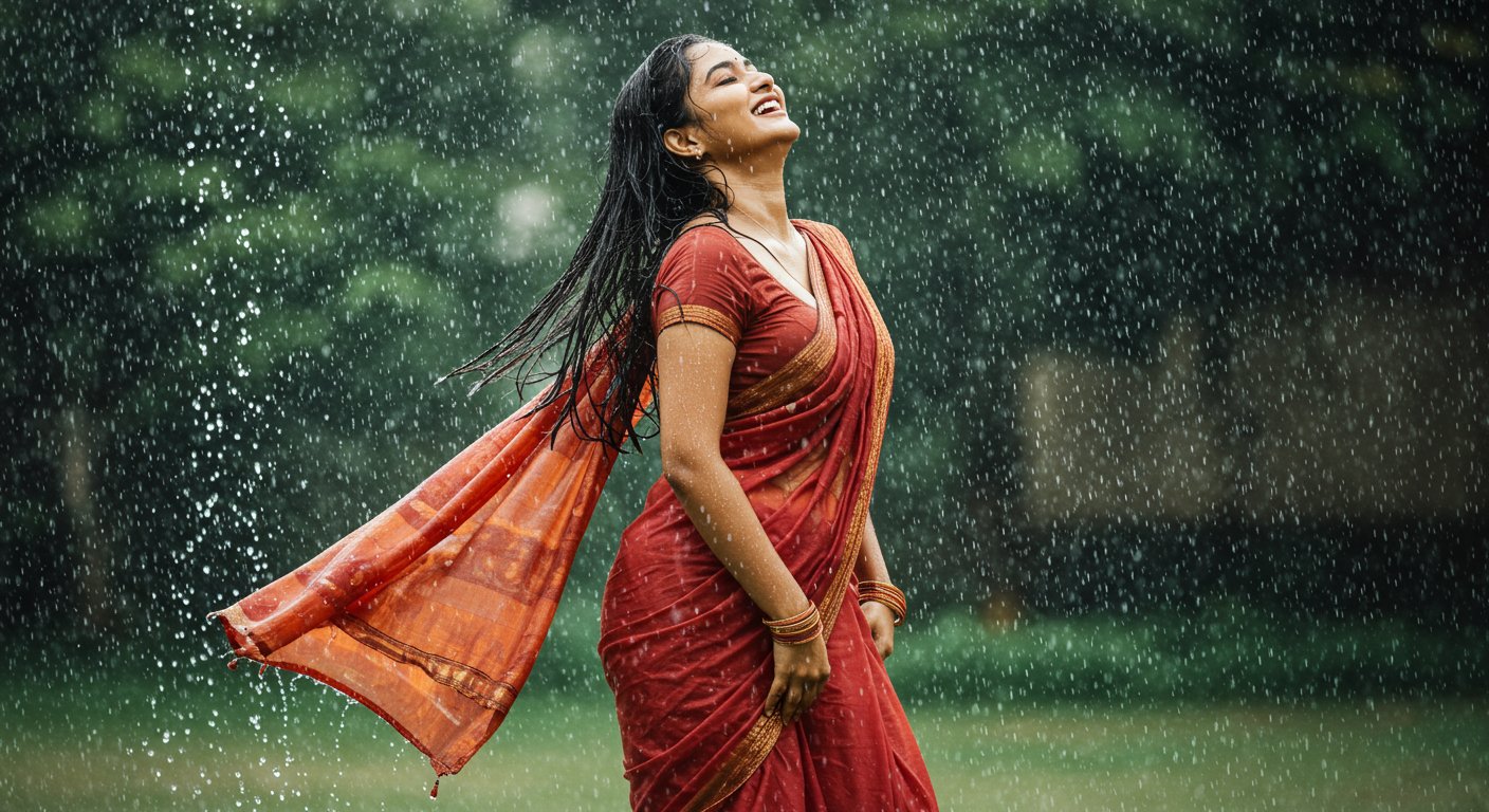Woman's Tremendous Dance to 'Yauvan Ka Mahina' in Rain Goes Viral, Video Dominates Internet