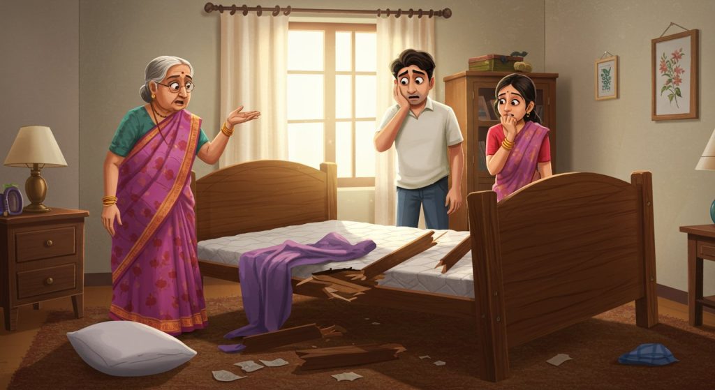Couple's bed broke at night, in the morning mother-in-law asked: 'Who did this?' - Know the full viral story.