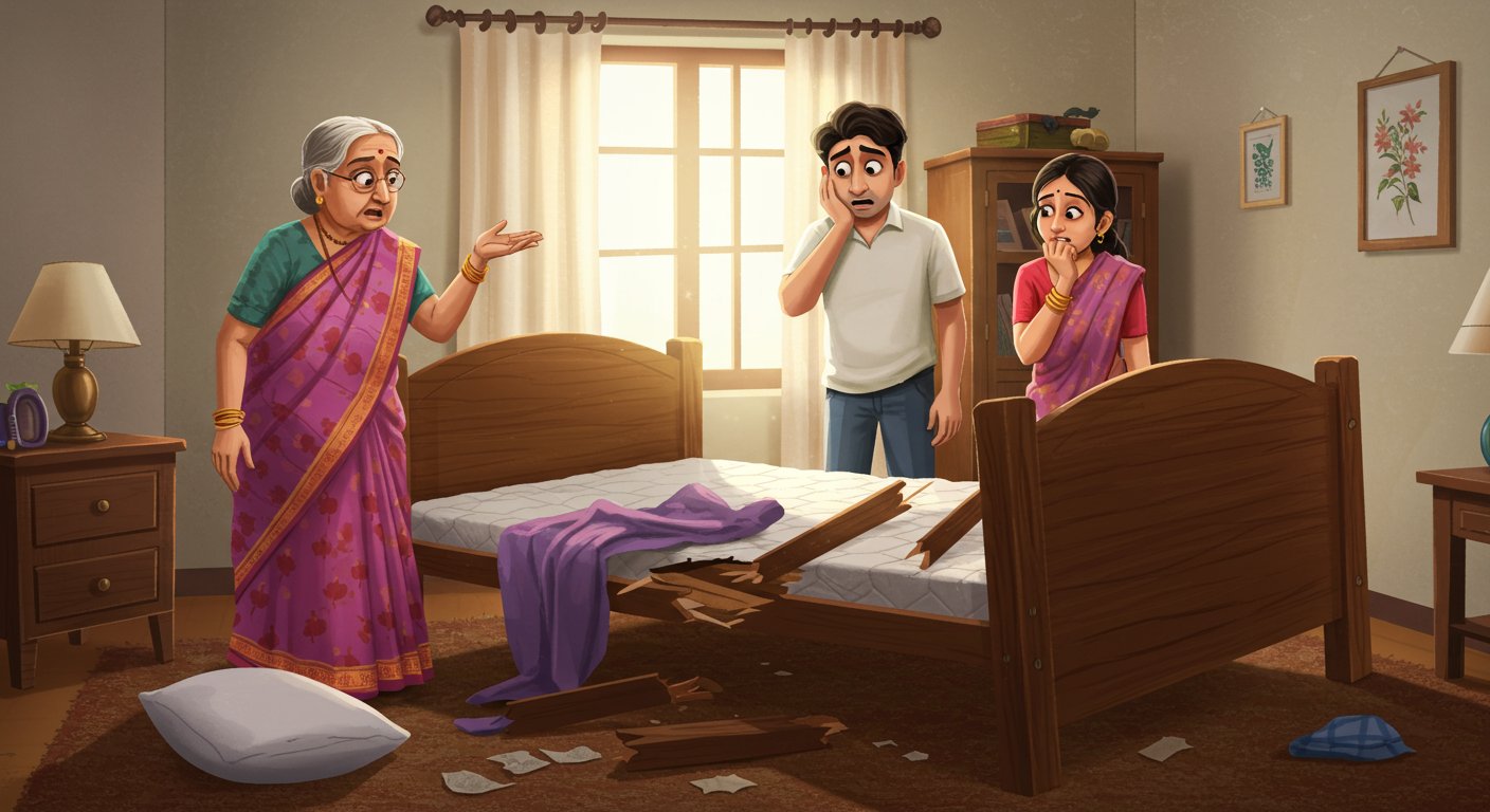Couple's bed broke at night, in the morning mother-in-law asked: 'Who did this?' - Know the full viral story.
