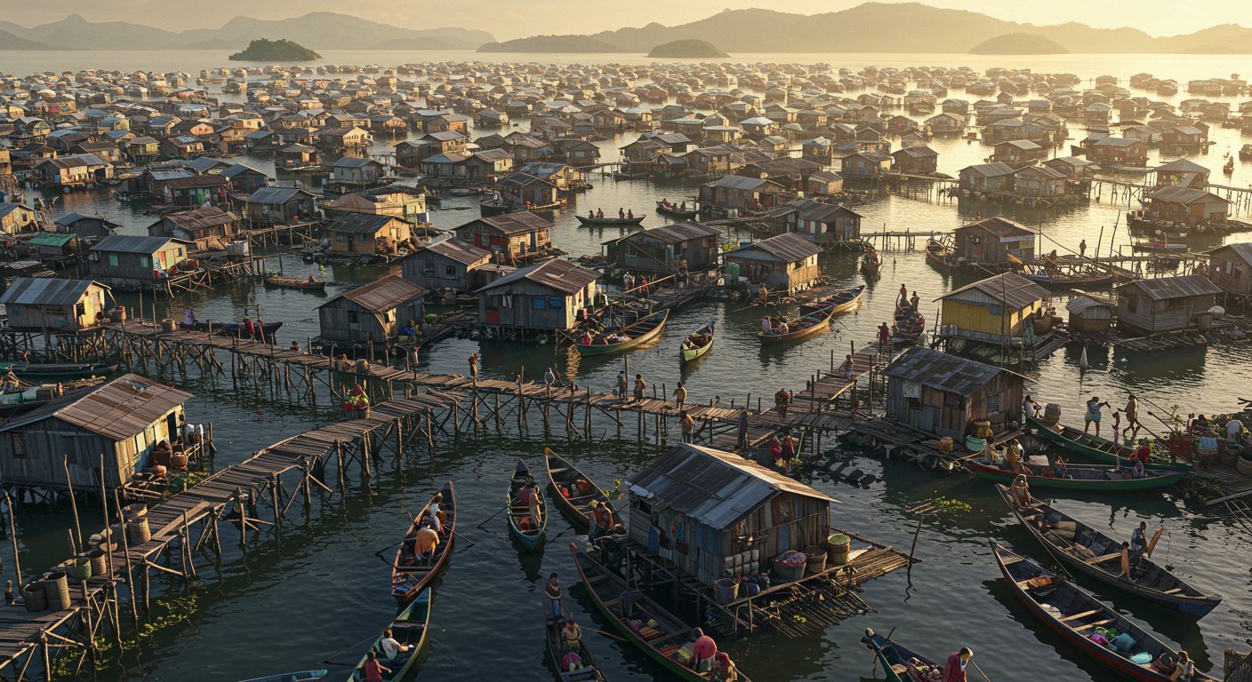 The Shocking Truth: A Place Where Setting Foot on Land is Forbidden, Thousands Live on Water