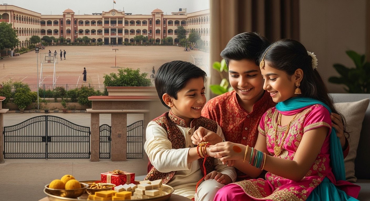 Where are schools closed for Rakshabandhan? This year, there will be a 2-day government holiday.