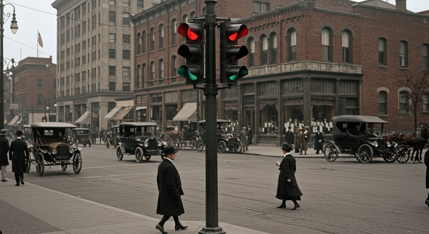 The World's First Electric Traffic Light: Find Out Where It Was Installed and Who Made This Historic Invention?