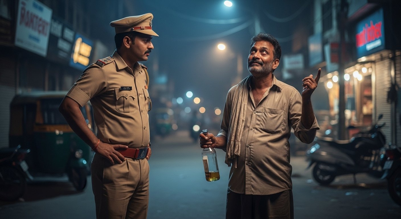 Police asked, 'Where did you get this liquor from?'; Drunkard's hilarious reply: 'God gave it!'; Know what this viral story is.