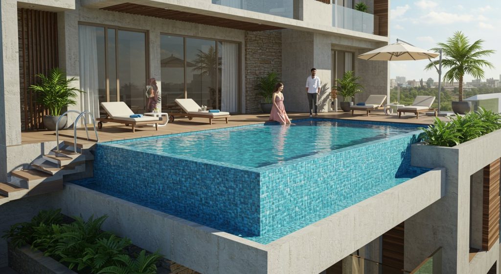 Husband's Amazing Gesture for Wife: Builds Luxurious Swimming Pool Right Above Bedroom, Story Goes Viral!