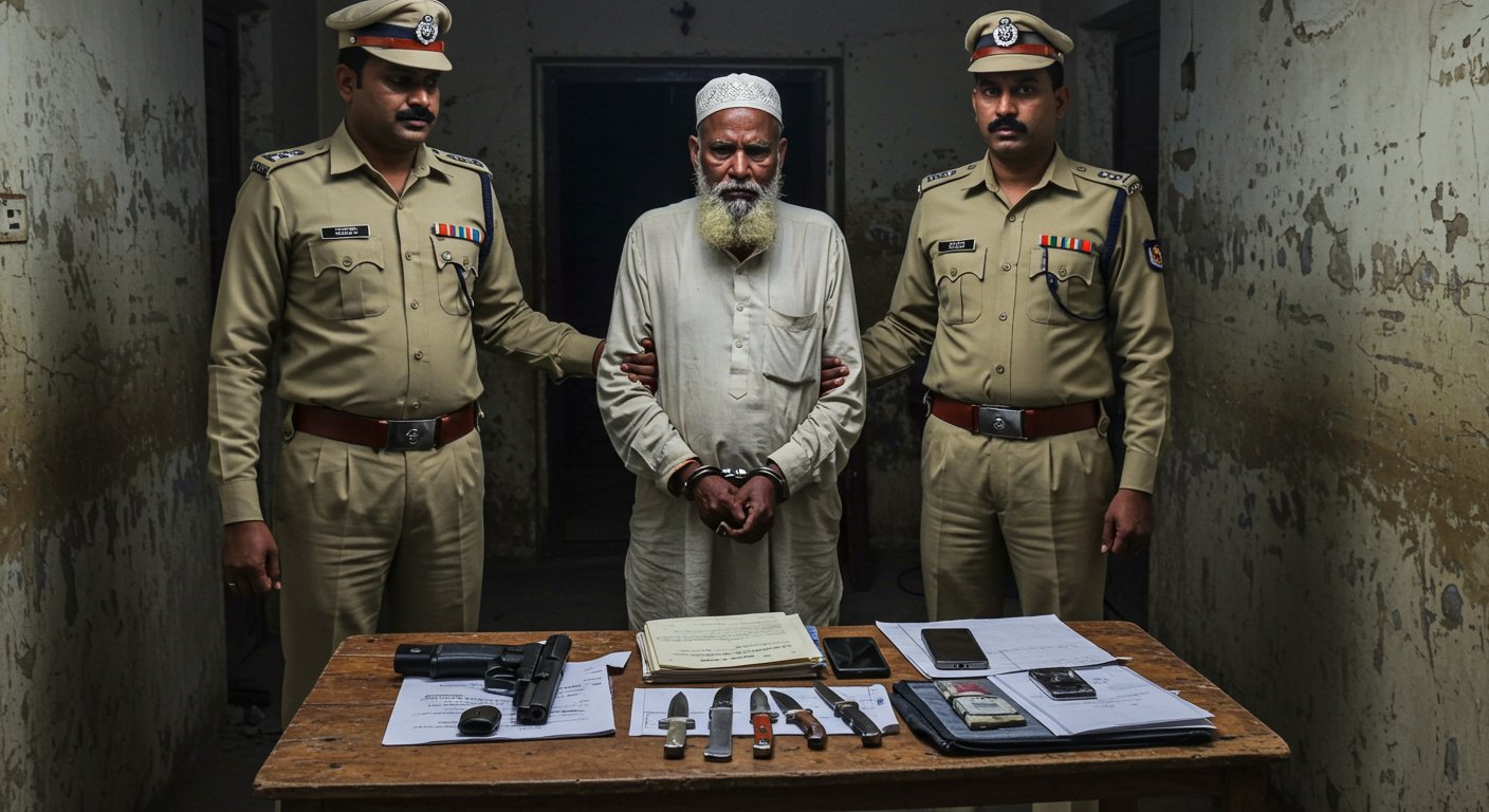 Chhangur Connection: Ex-Imam Arrested in Rampur Religious Conversion Case; Weapons Recovered