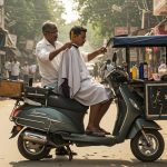 Without Mirror, Without Chair... Krishna Shrivasat Who Runs a Salon on a Scooter Goes Viral