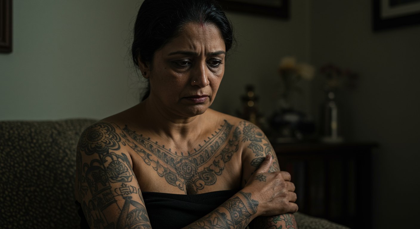 Many tattoos gotten years ago have now become a problem: Woman troubled by lakhs in expenses and pain.