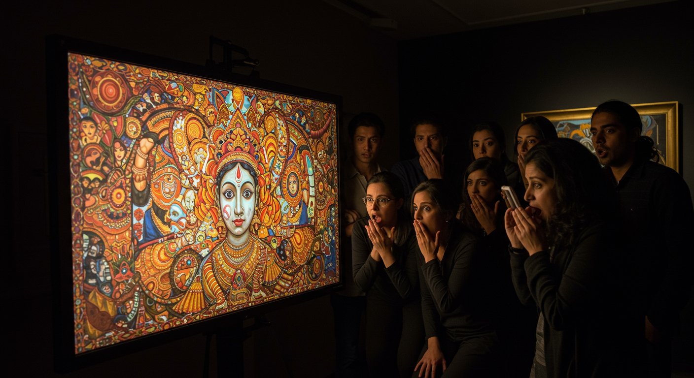 Woman's Painting Photo Posted for Auction; The Hidden 'Secret' Blew Everyone's Minds!