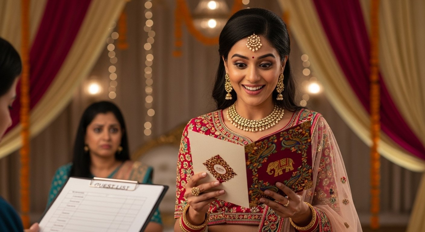 Viral: Woman Arrives As Wedding Guest, Name Missing From List, Finds Shocking Answer On Card!